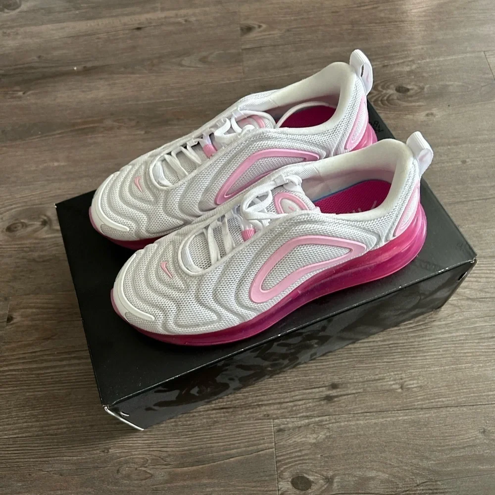 Nike Air Max 720 White Pink Rise Laser Fuchsia Airmax